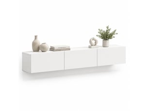Meuble tv coloris blanc 180 cm   
