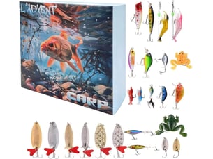 Calendrier de l’avent pêche 2026, 24 jours de leurres de pêche, cadeau de noël pour pêcheur et homme