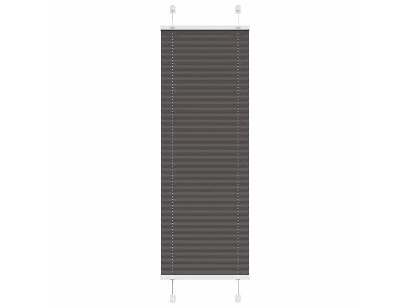Store plissé, store de fenêtre noir 50x150 cm largeur du tissu 49,4 cm polyester cf46938 - Conforama B