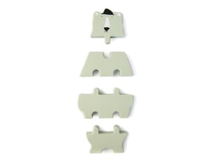 Puzzle formes animaux en bois - mr polar bear