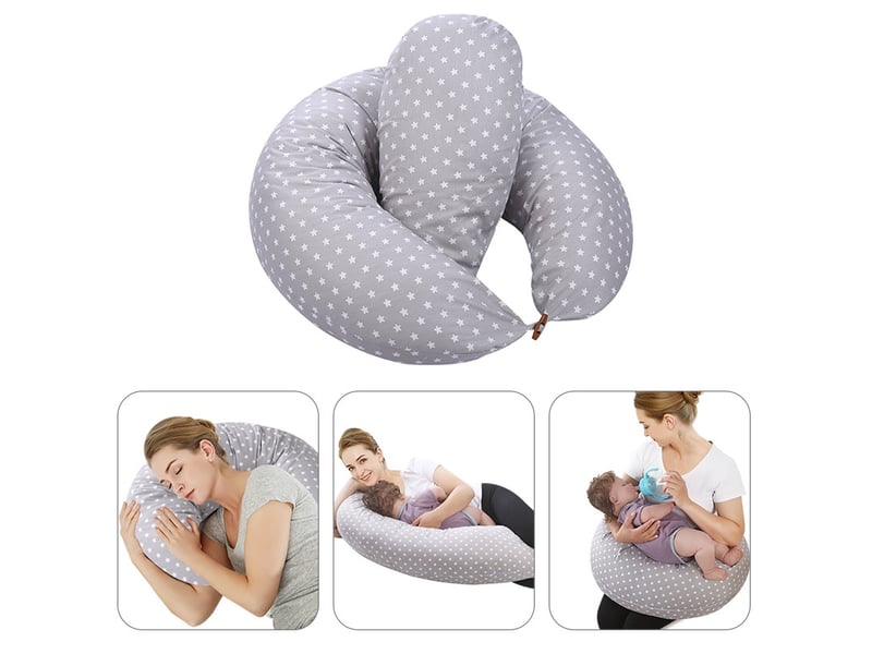  Coussin de grossesse et d'allaitement – gris, 180x130x35 cm  - Conforama D