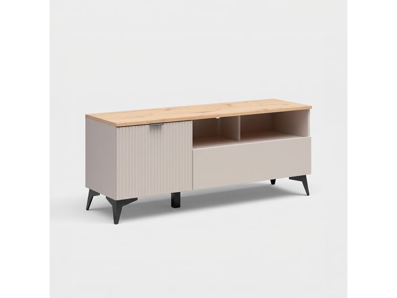  Meuble tv mobile velton avec tiroir et porte abattante  - Conforama A