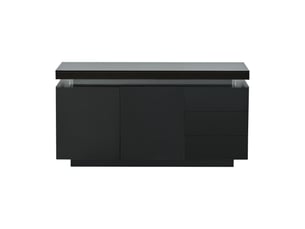 Buffet 2 porte(s) 3 tiroir(s) - 38 cm coloris noir