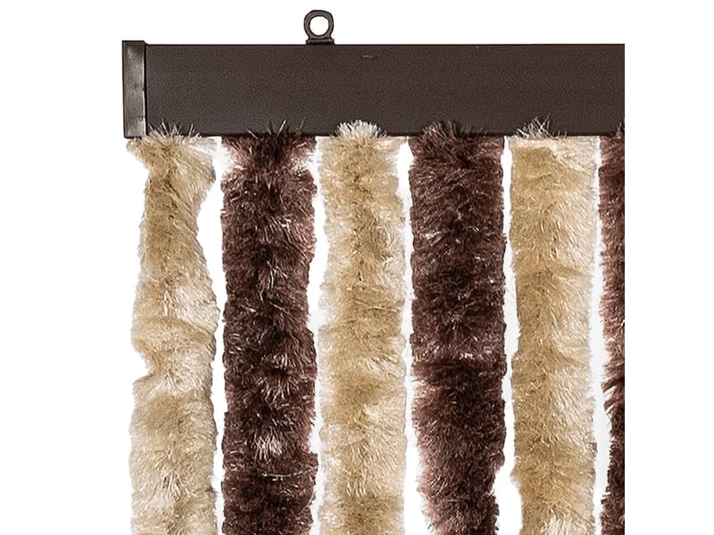  Rideau anti-mouches, moustiquaire beige et marron clair 100x230 cm chenille cf43503  - Conforama D