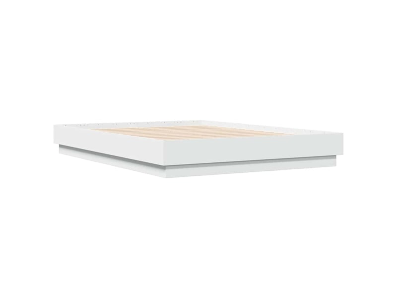  Lit double- lit adulte -  cadre de lit sans matelas blanc 135x190 cm  - Conforama B