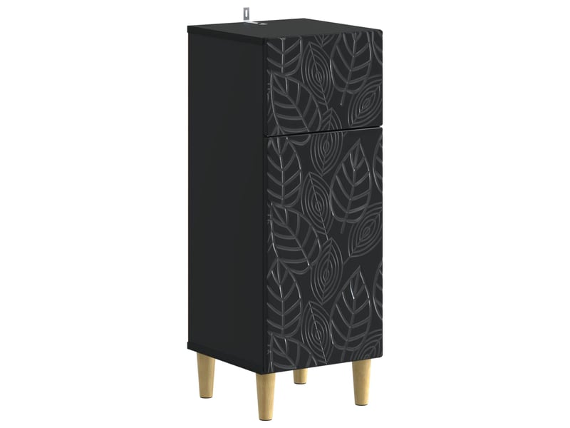 Ensemble de meuble de salle de bain 3 pièces delft noir cf63392 - Conforama C