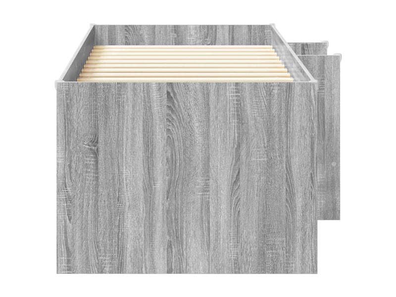 Cadre de lit élevé pour enfants - lit jeune sonoma gris 80 x 200 cm - Conforama E