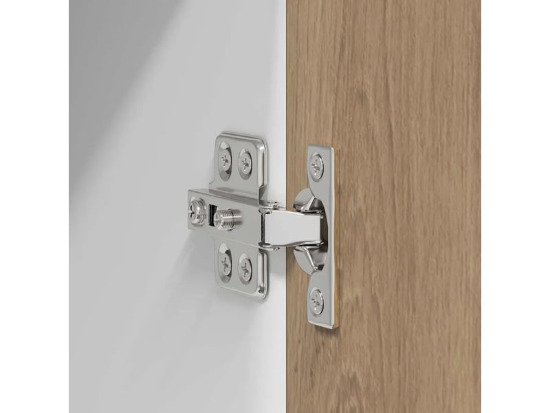  Lot de 2 armoires suspendues modernes avec grand espace de stockage 40 x 31 x 40 cm en bois d'ingénierie blanc 02_0053192  - Conforama E