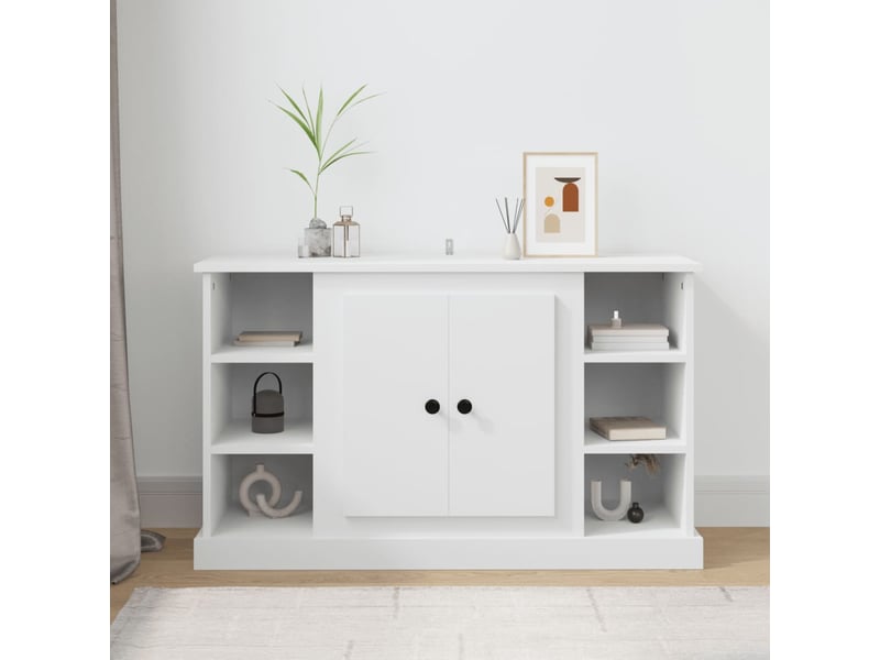  Buffet - bahut - meuble de rangement blanc 100x35,5x60 cm bois d'ingénierie  - Conforama B