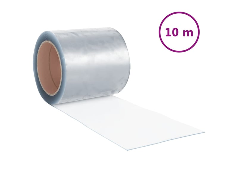 Rideau de porte transparent 200 mmx1,6 mm 10 m pvc cf43626 - Conforama A