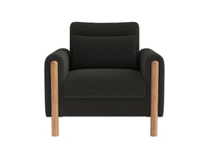Fauteuil fixe CRAVDOM  Tissu bouclette gris vendu A l'unité