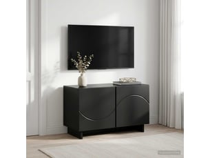 Meuble tv coloris noir  <strong></strong>  <strong></strong>