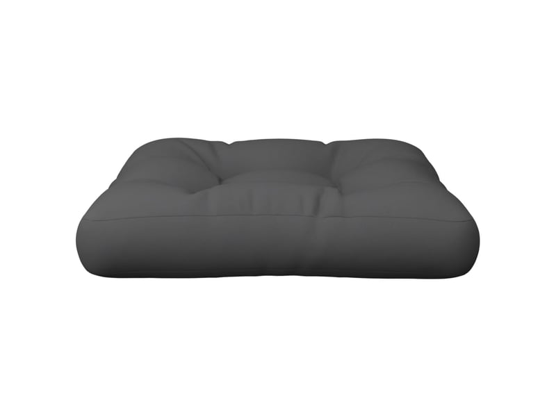  Coussin de palette, coussin de chaise, coussin de canapé anthracite 60x60x12 cm tissu cf55275  - Conforama D