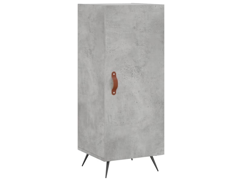  Buffet haut - bahut - meuble de rangement gris béton 34,5x34x180 cm bois d'ingénierie  - Conforama E
