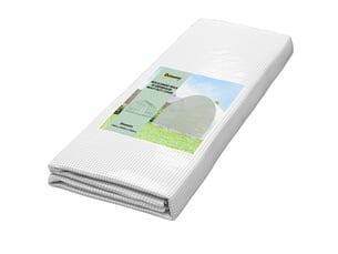 Film de protection pour serre 3 x 3 m, film polyéthylène imperméable avec porte enroulable, 6 fenêtres, protection uv, film seul, blanc