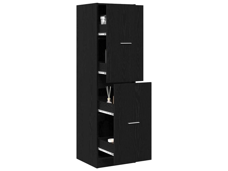  Meuble de rangement, armoire de pharmacie motif motif 40 x 41 x 144,5 cm chêne noir  - Conforama C