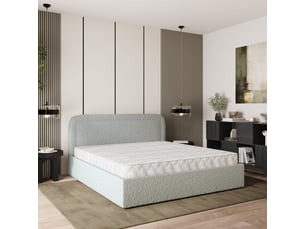 Lit coffre 160x200 cm <strong>MASSENO</strong> <strong></strong> coloris gris