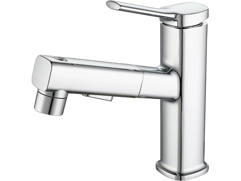  Robinet de salle de bain, trois modes d'eau (jet, jet, fontaine), pulvérisateur extractible (argent) XJD001141ZLS - Conforama A
