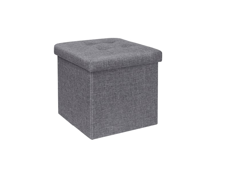 Pouf repose-pieds coffre rangement jouets enfant 30x30x30 cm  - Conforama A