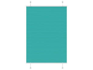 Store plissé, store de fenêtre vert pétrole 95x150 cm largeur du tissu 94,4 cm cf47113
