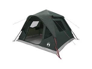 Tente instantanée, tente de camping vert armée 305x275x190 cm