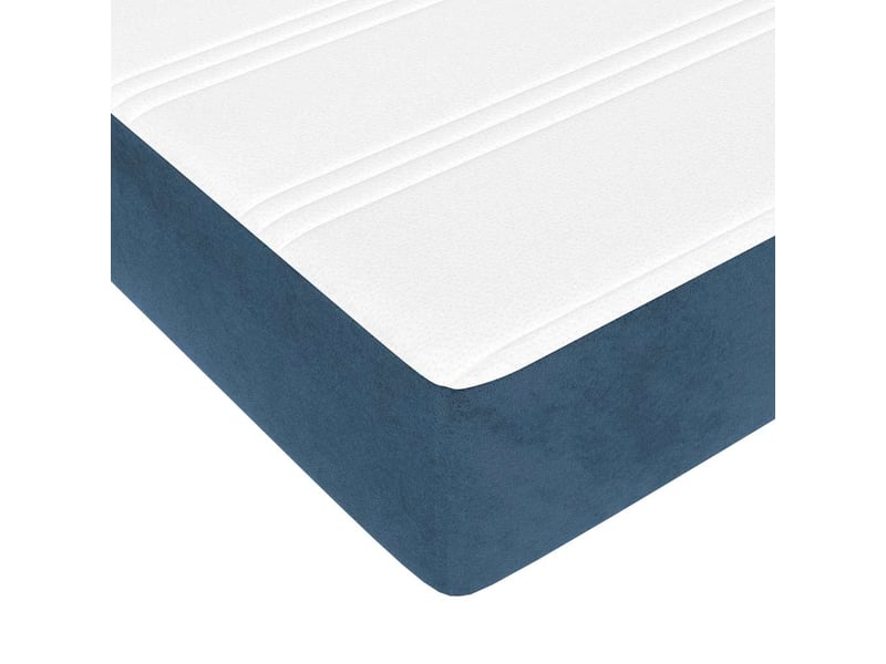  Matelas de lit à ressorts ensachés fermeté moyenne bleu foncé 180x200x20 cm  - Conforama E
