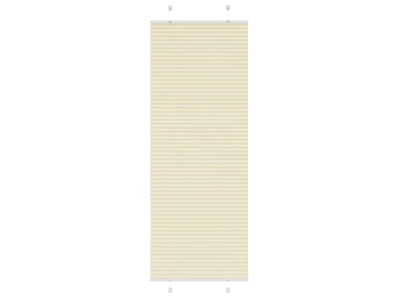  Store plissé, store de fenêtre crème 80x200 cm largeur du tissu 79,4 cm polyester cf46858  - Conforama B