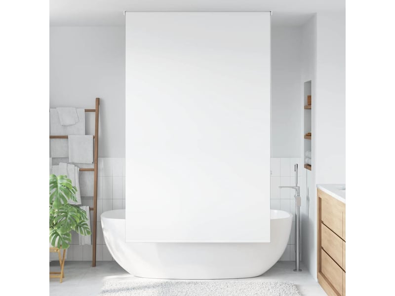 Store enrouleur de douche, store à rouleau 130x240 cm largeur du tissu 126 cm cf44995 - Conforama B