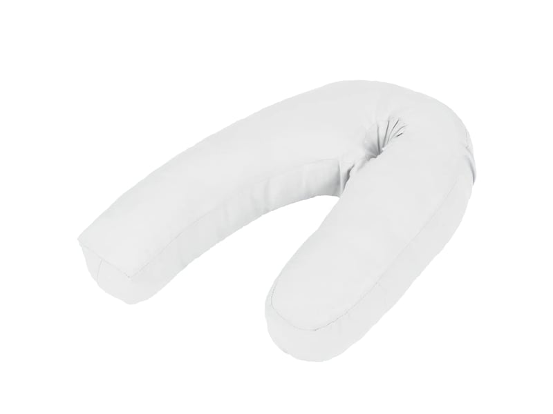  Coussin de grossesse, oreiller en forme de j 54x(36-43) cm blanc cf55257  - Conforama B