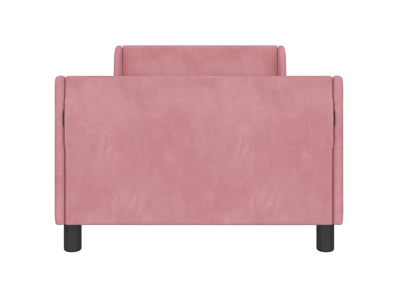  Cadre de lit pour enfants - lit jeune avec tête de lit rose 90 x 200 cm  - Conforama E