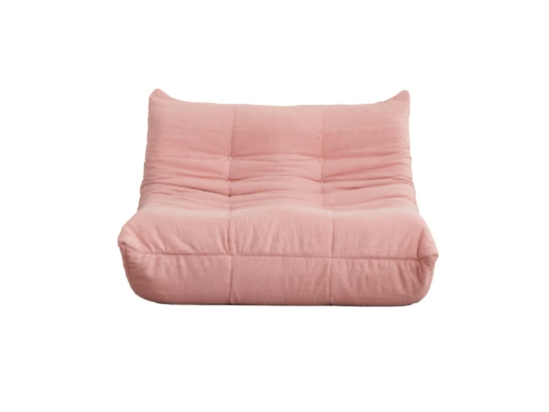 Fauteuil de sol en chenille, sans accoudoirs, assise rembourrée, pour le salon et la chambre ou salle de jeux - Conforama A