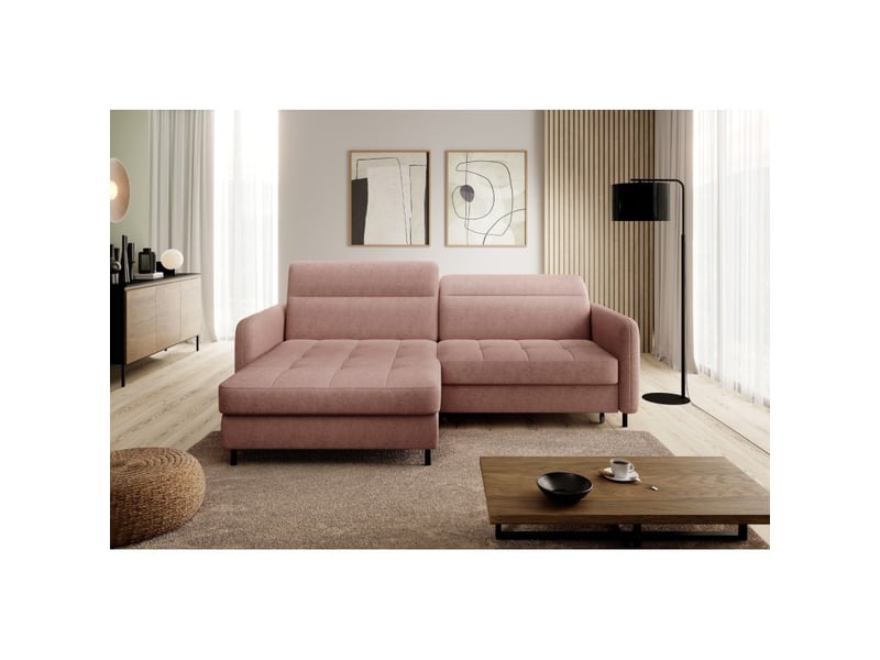  Canapé d'angle collection goumsi coloris saumon  - Conforama E