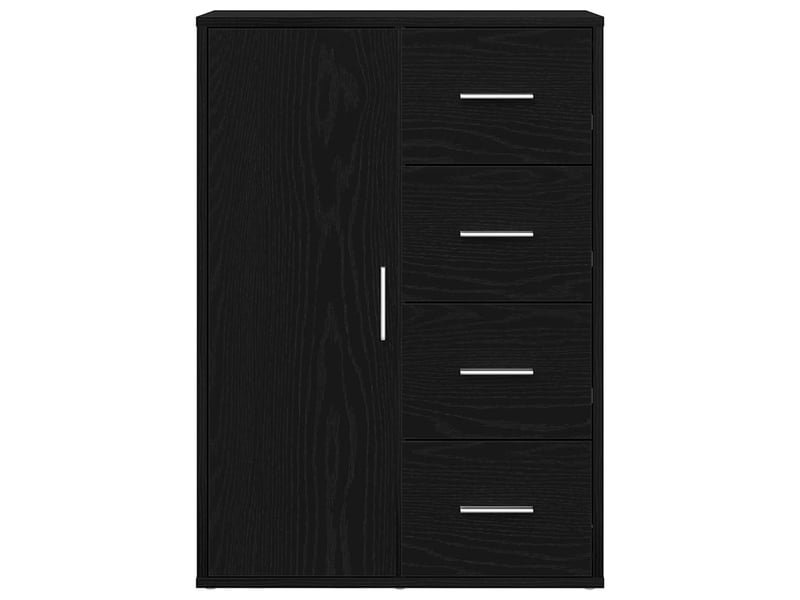  Buffet - bahut - meuble de rangement chêne noir 60 x 31 x 84 cm bois d'ingénierie  - Conforama A