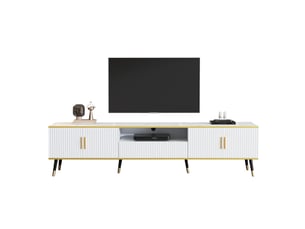 Meuble tv coloris bicolore 200 cm   
