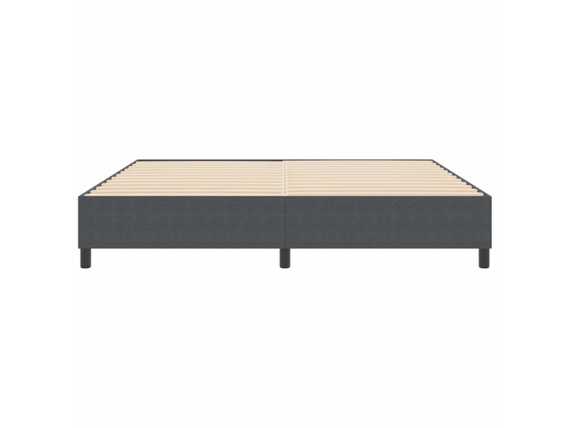 Lit double- lit adulte - cadre de lit plateforme gris foncé 200 x 200 cm - Conforama D