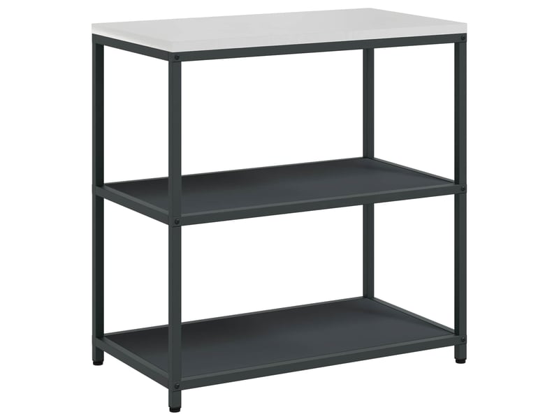  Étagère de cuisine, étagère de rangement hattem anthracite 90x50x92cm acier  - Conforama A