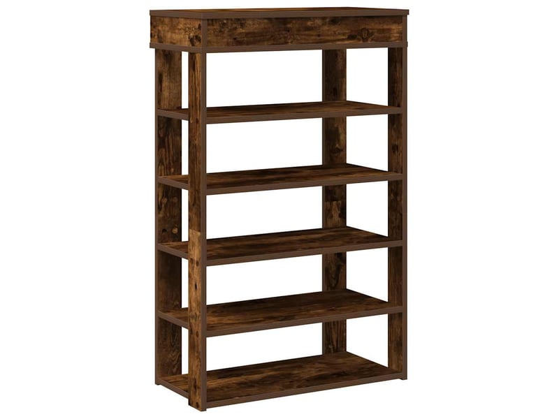  Meuble à chaussures, étagère à chaussures chêne fumé 60x30x98 cm bois d'ingénierie  - Conforama A