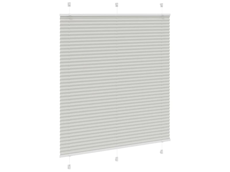 Store plissé, store de fenêtre gris clair 115x100cm largeur du tissu 114,4cm cf46877 - Conforama C