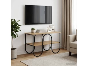 Meuble tv coloris bois clair  <strong></strong>  <strong></strong>