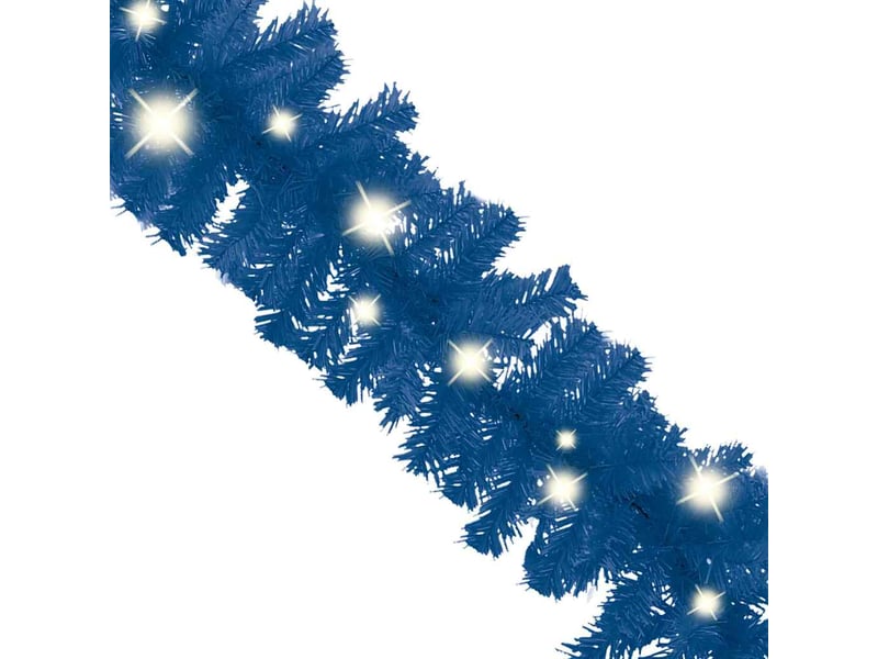  Guirlande de noël avec lumières led 20 m bleu  - Conforama C