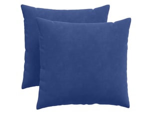 Lot de 2 coussins de canapé, coussins décoratifs bleu police 50 x 50 cm cf59020