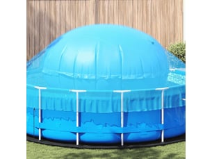 Coussin de piscine d'hiver bleu ø 310 x 180 cm pvc cf55513