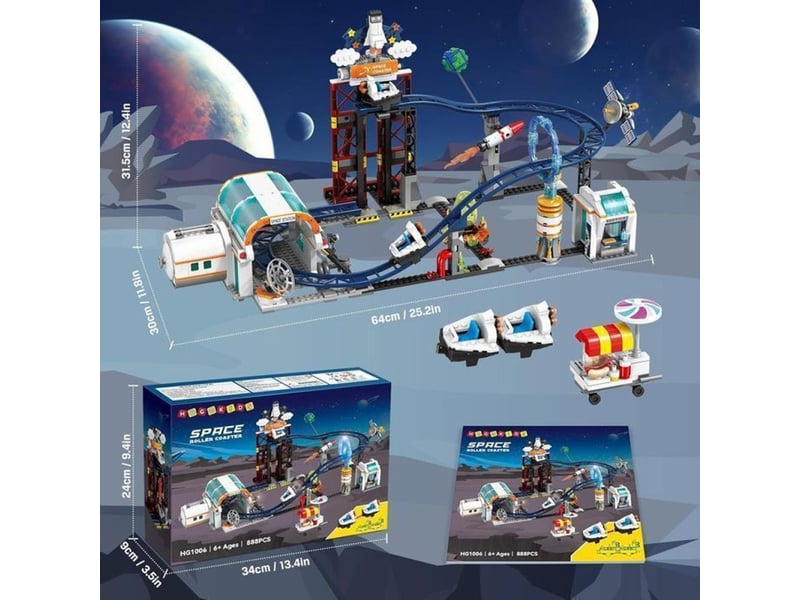  Jeu de construction montagnes russes spatiales 926 pieces avec plateforme elevatrice 151498_AAAHP14458_6_DROPFR - Conforama E