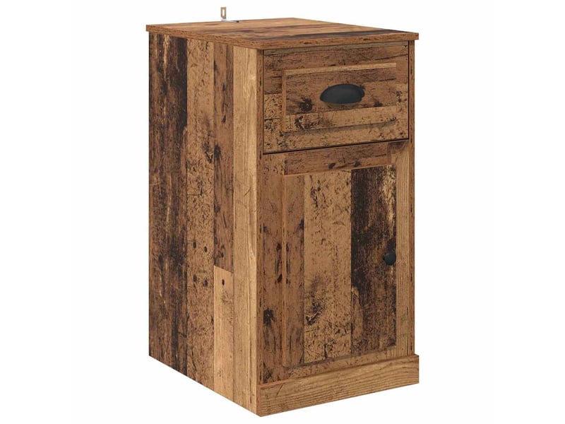  Meuble d'appoint, meuble de rangement salon 40 x 50 x 75 cm bois d'ingénierie bois ancien  - Conforama A