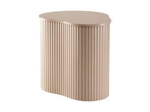 Bout de canapé organique laqué cachemire l47 cm - paz