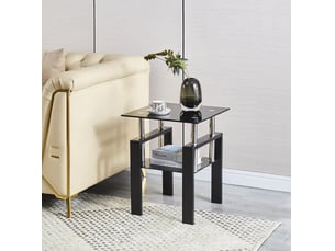 Table basse carré(e) coloris noir TCQPZ - 45.01 cmx45.01 cm