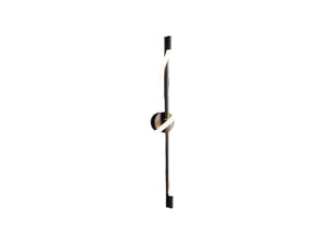 Applique murale led 12w moderne lampe murale spirale intérieure dimmable 3 couleurs noir