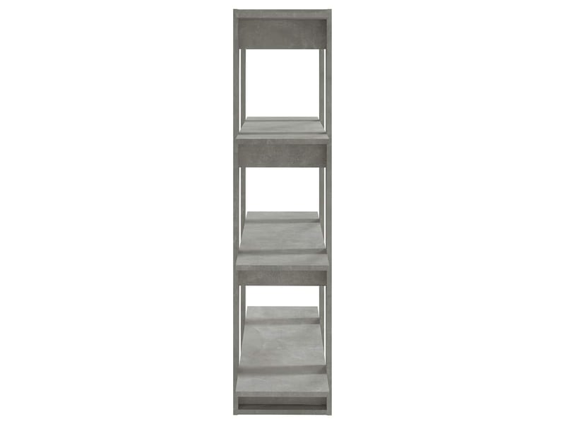  Bibliothèque, séparateur de pièce gris béton 100x30x123,5 cm  - Conforama D