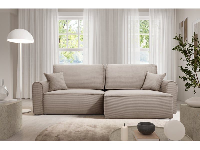  Canapé d'angle convertible martin beige  - Conforama B