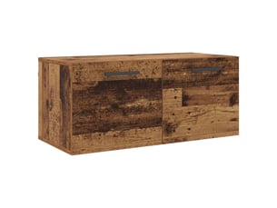 Meuble mural, rangement salon 80 x 36.5 x 35 cm bois d'ingénierie bois ancien shl1519